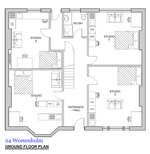 Floor plan for 24 Wostenholm Ground Floor