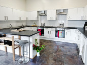 Large Kitchen; 2 Ovens, 2 sinks, dishwasher, fridge and cupboard each - Thumbnail