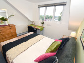 Comfy double bedroom at student flat, Priory House, just of London Road in Sheffield - Thumbnail
