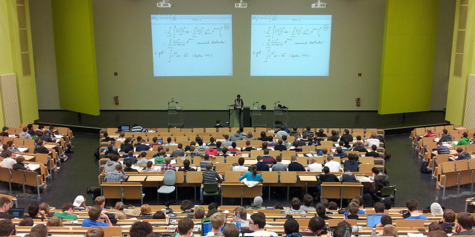 Students in lecture hall