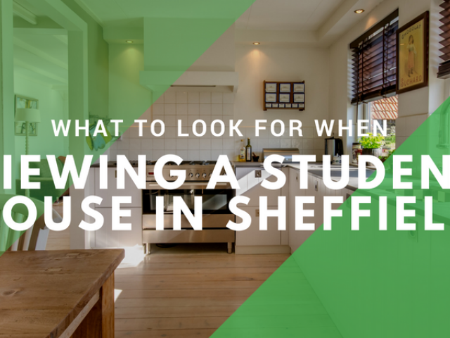 blog title image for a blog post about looking for a student house in Sheffield