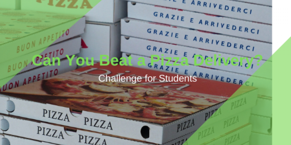 Can you beat the pizza delivery?